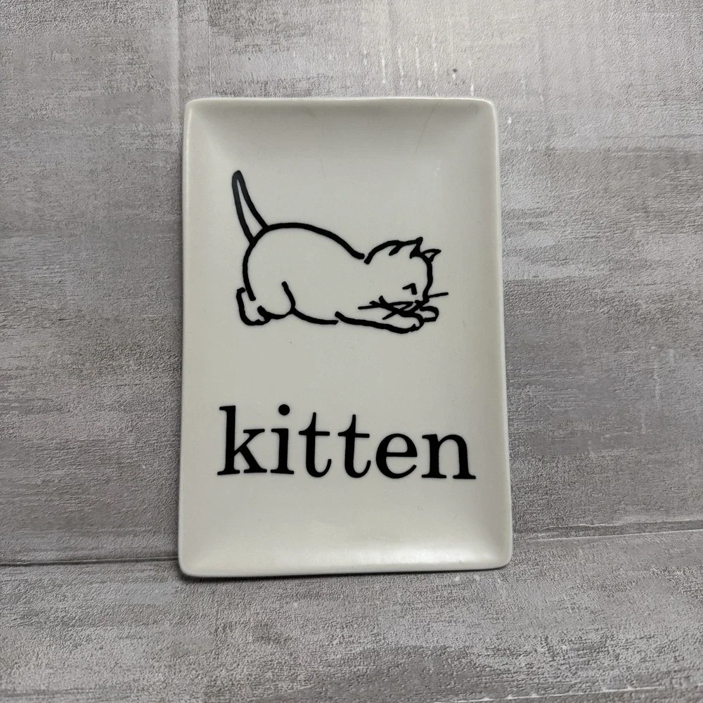 Rosanna Kitten Trinket Tray Flashcards‎